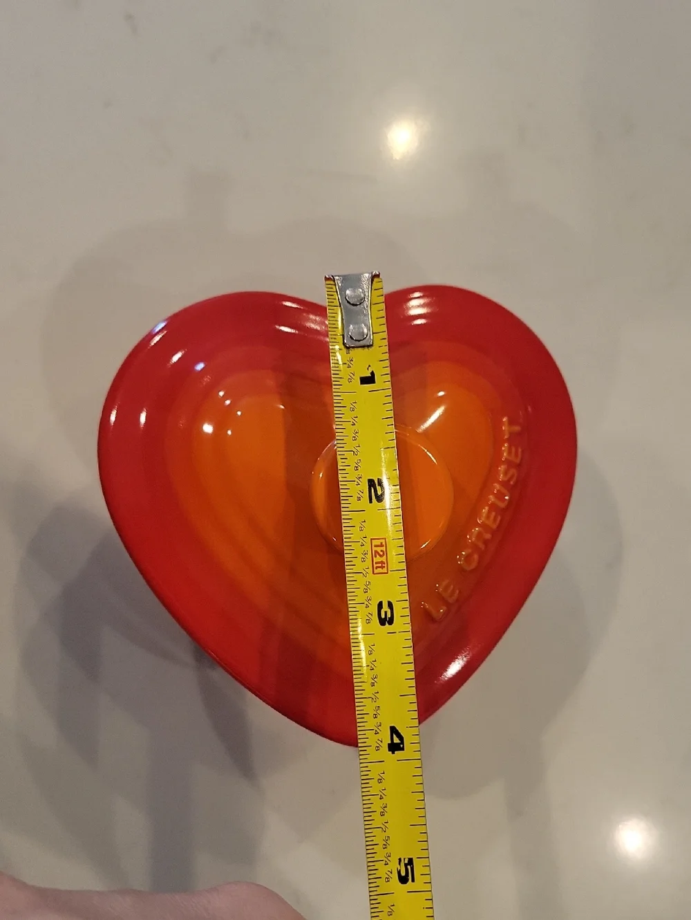 Le Creuset Like New Flame Heart Cocotte